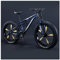 REOTEL 26 Zoll Mountainbike Herren Damen Mountainbike Fatbike, 7/21/24/27/30 Gang-Schaltung Erwachsene Fette Reifen Fahrrad, Rahmen Kohlenstoffstahl Vollfederung Bike,Blue 5 Spoke,30 Speed