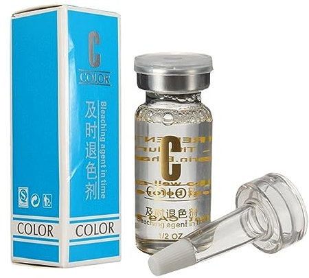 Tattoo Schablonen Entferner, Flüssige Tattoo Korrekturflüssigkeit, Augenbrauen Farbkorrekturserum schnelle Auflösung Sicherheitsbestandteile schmerzloses Pigmentverblassungsmittel für Schönheitssalons