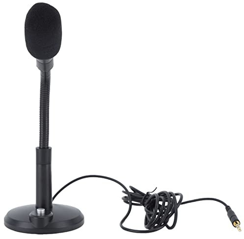 TTOCAR USB C Mic, Computer Microphone For Desktop, 360 Degree Directional Pickup High Sensitivity Clear Voice Desktop Computer PC Microphone(3.5mm)