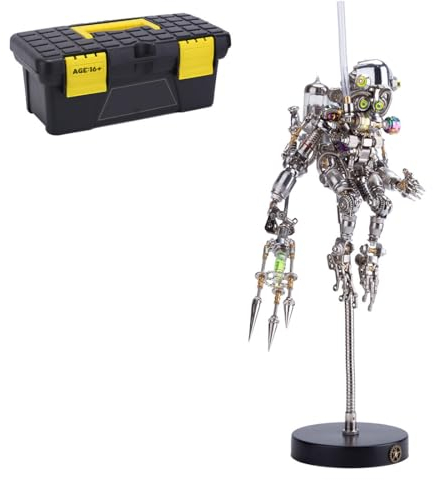 DUZU 3D Metall Puzzle Modellbausatz Erwachsene, DIY Ape Metall 3D Modell 3D Puzzle Metallbausatz, 700 Teile 3D Laserschnitt Modell Steampunk Sammelbares Spielzeug-Deko Geschenk