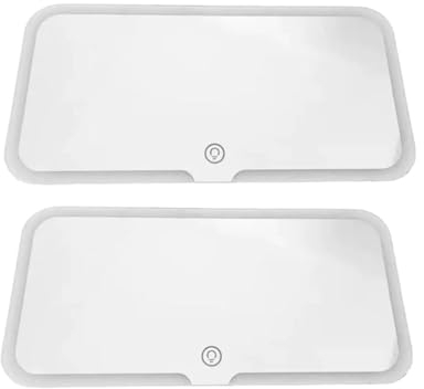 Auto Kosmetikspiegel Mit Sonnenblende Fürs Auto,Car Sun Visor LED Vanity Mirror,Auto LED-Kosmetikspiegel,Auto-Kosmetikspiegel Mit 3 Lichtmodi Und 60 LED,Auto Visier LED Schminkspiegel,Wiederaufladbare