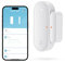 AVATTO Zigbee Smart Contatto per porta/finestra con batteria, richiede hub AVATTO, rilevatore wireless per sistema di allarme, Smart Home Sensor compatibile con Alexa Google Assistant | MQTT HA | Tuya