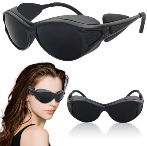 FOGARI Laserbrille, Schutzbrille, IPL 200–2000 nm UV-Brille mit Schutzbox, geeignet für Schönheits-Laserbrillen, Augenschutz, Laser-Haarentfernung, Sonnenbaden, Rotlichttherapie.