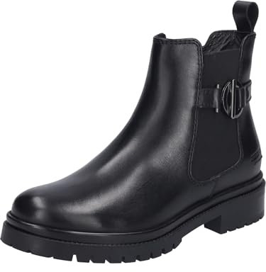 Josef Seibel Damen Chelsea Boots Stacey 04,Weite G (Normal),Wechselfußbett,halbstiefel,Kurzstiefel,uebergangsschuhe,schwarz,37 EU