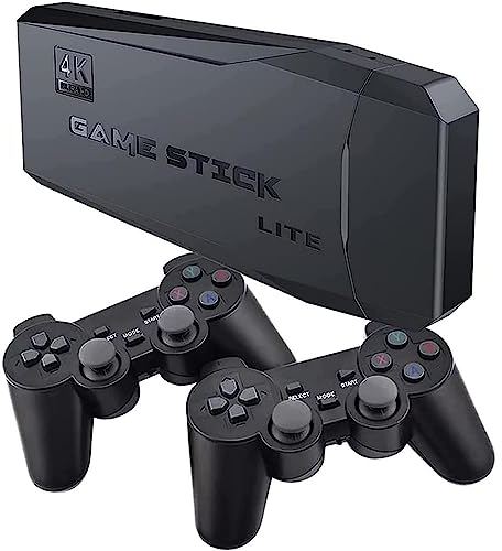ZQJYMXY Console de jeu Plug and Play 64G, consoles de jeu rétro sans fil PS1, 10 000 jeux classiques intégrés, prise en charge PS1 FC MD CPS Atari, etc. 9 simulateurs et batailles à 4 joueurs