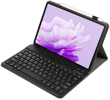 leleyo Case with Keyboard for Honor Pad X9 / X8 Pro Smart Cover Magnetic with Keyboard Removable Wireless Bluetooth QWERTY for Tablet Honor Pad X8 Pro / X9 11.5 Inch (Black)