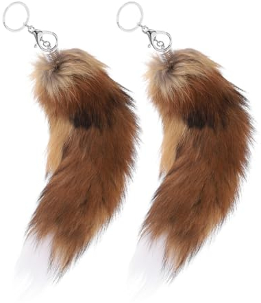 PACKOVE 2stücke Fuchs Schlüsselanhänger Flauschiger Schlüsselbund Dekorative Schlüsselketten Für Taschen Und Rucksäcke Einzigartiges Design Als Für Frauen