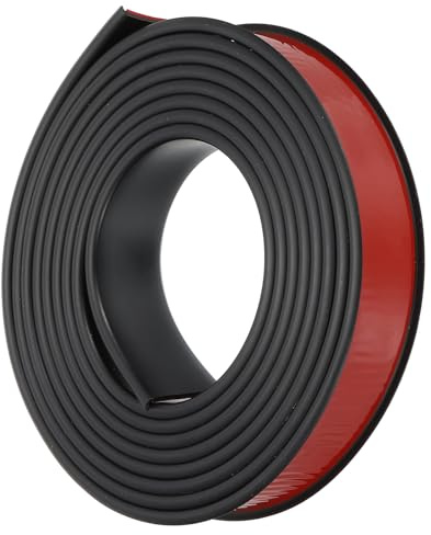 PATIKIL U-Form Selbstklebend Möbel Kantenband, TPE Kantenschutz Selbstklebend Flexible Kantenumleimer für Schrankkanten, Abschlussleiste, Arbeitsplatten(Schwarz, 300cm x 30mm)