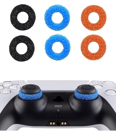 Precision Rings Aim Ringe: 6X Schaumstoffring für Thumbstick Stoßdämpfer - 3 Stärken - PS5 Zubehör, PS4 Zubehör, Xbox Zubehör - Optimales Playstation Zubehör & PS5 Accessories für Esports