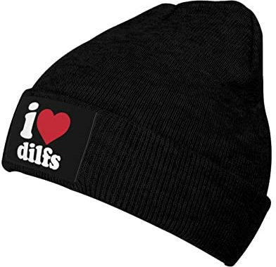 Beanie Ich Liebe Dilfs. Ich Liebe Dilfs. Wintermütze Mehrweg Winter Mütze Weiche Schädel Cap Für Skifahren Outdoor Skating