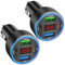 Zigarettenanzünder USB C, USB Zigarettenanzünder Adapter 12v Autoladegerät Adapter Auto kfz Ladegerät Schnellladegerät für iPhone Samsung Telefon Tablets (Schwarz 2Pcs)