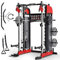 Sportstech SXM200 Smith Machine für Zuhause, Power Rack mit Kabelzug, Klimmzug, Langhantelstange, Bench Press, Multipresse, 140kg Trainingsgewicht, Kraftstation inkl. Griffe, Multifunktional, Home Gym
