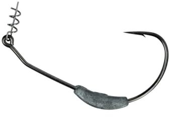 HTO Twistlox Belly Weighted Weedless Hooks: 4/0