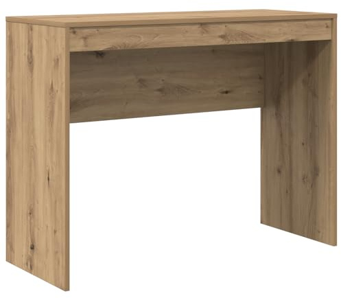 vidaXL Moderner Schreibtisch Mit Aufbewahrungsschublade | Artisan Eiche Ingenieuholz Kompakte Größe 100 X 40 76 cm Ideal Für Home Office & Studentenwohnungen Computer Arbeitsmöbel Studium Ergonomisch