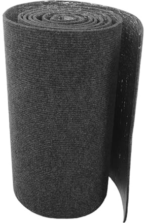 BUGUUYO Dalles de moquette autocollantes - Rouleau de moquette à décoller et à coller pour une utilisation intérieure et extérieure, antidérapantes, idéales pour chambre, cuisine, escaliers et