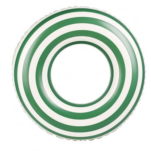 FainFun Anello di Nuoto Gonfiabile, Tubi da nuoto, Galleggiante da Piscina, per Estate, Spiaggia, Feste Estive in Piscina (1, Verde scuro, 90)