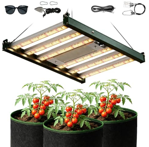 LED Grow Lampe 240W 3030 Pflanzenlampe Led Vollspektrum IP65 Grow Light für Growzelt 80×80cm, 100x100cm Dimmen 0%-100% für zimmerpflanzen Sämling und Blüte Anzuchtlampe für Zur Pflanzenzucht