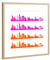 artboxONE Poster mit Rahmen Gold 30x30 cm Frankfurt 01 Bicolor von 44spaces - gerahmtes Poster