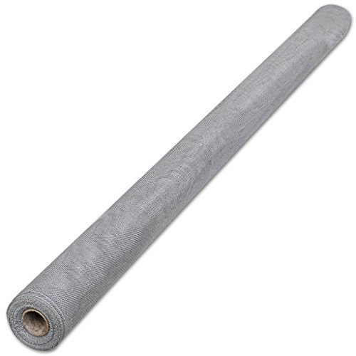 Festnight 100 x 500 cm Rotolo zanzariera in Alluminio Colore Argento
