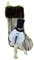heimtexland Nikolausstiefel XXL mit Plüschkopf zum Hängen Nikolausstrumpf Geschenkbeutel Nikolaus Weihnachten Dekostiefel Nikolausstrumpf Schneemann 50 cm Typ592