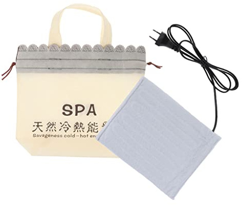 P Prettyia Hot Stone Massage Steine Wärmetasche Erwärmer Thermostat Heiztasche - Tragbar, Sofortige Benutzung, Faserstoff + Baumwolle, ca. 26 x 25 cm / 10.23 x 9.84 Zoll