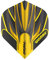 WINMAU Prism Alpha Black & Orange Extra Dicke Dart Flights - 1 Sätze pro Packung (3 Flights insgesamt)