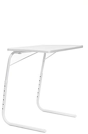 Tavolo pieghevole portatile con 6 file in altezza regolabile per computer portatile, snack, TV, vassoio da viaggio, scrivania mobile per scrivere, mangiare