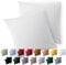 Blumtal Kissenbezug 80 x 80, 2 Stück - Oeko-TEX zert. Kissenbezüge 100% Mikrofaser in extra weich & waschmaschinenfest - Bezug Kissen 80x80 Weiß
