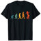 Einrad Evolution Vintage Einradfahrerin Retro Unicycle T-Shirt