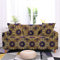 ZAHHYG Sofa Überzug Goldener Mandala-Druck Sofaüberwurf Sofabezug Stretchy Couchbezug Sofa Bezug Ecksofa Überwurf Sofabezüge Antirutsch Sofahusse Jacquard Sofaüberzug 3 Places (190cm-230cm)