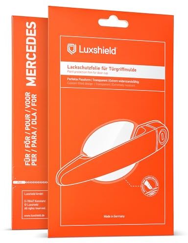 Luxshield Film de Protection pour Poignée de Porte Voiture pour Mercedes Benz GLA 2 (II) H247 I 2020-2026 - Anti-rayures, Protecteurs peinture - Transparent Brillant Autocollant