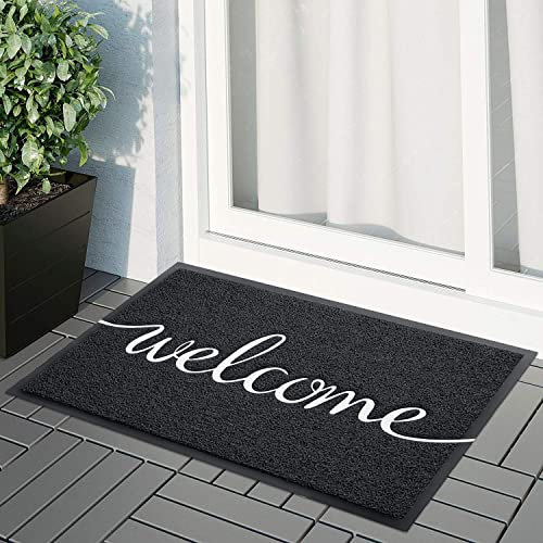 Mofonky, Esterno Interno Tappeto Ingresso casa con Scritta Welcome, Antiscivolo Assorbente Resistente allo sporco Cucina Asciugapassi Entrata