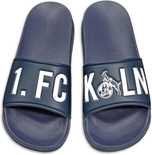1. FC Köln Badeschlappen Badeschuhe Badelatschen ** blau **, 4040217 43/44