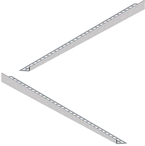 Aquabad Edelstahl Gefälleprofil Clive für begehbare Dusche 160cm, 1x paar (links und rechts), Kantenhöhe 12mm