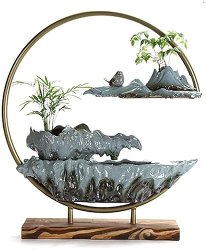 GRAWIT Zen Water Fountain Humidifier Lucky Office Desktop Decoration Ornaments Opening Gift Made in China
