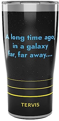 Tervis Traveler Star Wars Classic Logo Triple Walled Insulated Tumbler Travel Cup Keeps Drinks Cold & Hot, 590 ml, Stainless Steel