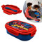 Spiderman Lunchbox, BPA-frei, Kunststoff, Sandwich-Boxen, Kinderfutter, enthält Göffel Besteck (3-in-1-Löffel, Gabel, Messer), geeignet für Kinder, Reisen, Schule, Kindergarten, Picknick ab 3 Jahren,