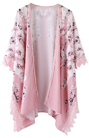 MJGkhiy Cardigan Donna Leggero Maniche Lunghe Aperto Davanti Estivo Lungo Kimono Aperto Fronte Cardigan Leggero e Traspirante Bolero Curvy Taglie Forti Cardigan