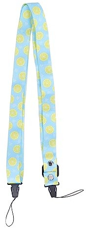 1.2m Camera Shoulder Strap Comfortable Camera Sling Strap for Polaroid Cameras, Bags, Adjustable Stylish Printed Camera Belt for Instant Mini 12 11 8 (Lemon Pattern)