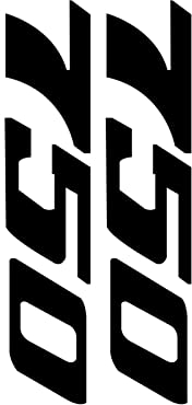 FLYIFE Motorrad-Aufkleber Wasserdichter Aufkleber Forza 750 2022 Zubehör Für H&onda Forza750 2021-2023 Motorrad-Aufkleber Zubehör (Color : Schwarz)