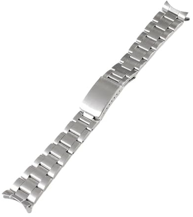 19 mm 20 mm Edelstahl-Oyster-Band, passend for Seiko Sxns80 Snxs79, passend for Seiko 5 Snxs79k Snxs77k Snxs73, passend for Casio Uhrenarmband, Armband, Gürtel