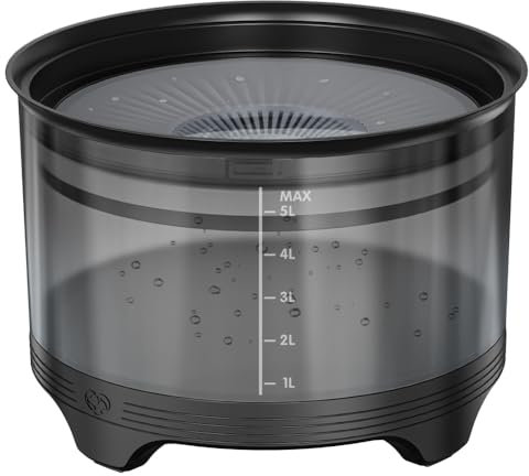 Jasaly Gamelle d'eau pour chien de 5,5 L, grande capacité, anti-déversement, anti-éclaboussures, alimentation lente facile à installer A