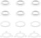 6 Pcs E14 Screw Collar Ring 29mm＋6Pcs E27 to E14 Lampshade Reducer Ring/Lamp Shade Adapter Rings,Lampshade Rings Fit for Ceiling Lights, Plastic Screw Bulbs Lamp Holder Replacement（12Pack）