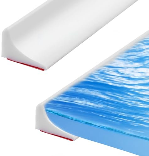 bssmmai Silikon Wasserstopper Dusche Schwallschutz, 300cm Begehbare Dusche Boden Wassersperre, Silikon Duschschwelle für Rahmenlose Duschtür, Water Stopper Strip für Nass- und Trocken-Trennung