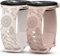 TOYOUTHS 2 Stück Floral Gravierte Armband Kompatibel Mit Google Pixel Watch 3 41mm/2/1, Weich Silikon Löwenzahn Blume Sport Armband für Damen, Polarstern/Milchtee