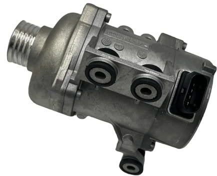 Auto-Thermostat 11517586925 Elektrische Wasserpumpe + Thermostat-Kit/Passend for BMW E60 N52 E61 E81 E87 E90 E91 X1 X3 X5 335i 325i 330i 525i 11537536655 Thermostat mit Gehäuse und Dichtung(WHITE)