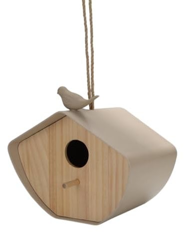 Hanging Bird House Nest Box for Garden | Outdoor Nesting Shelter for Bluetit Sparrow Small Wild Bird | Eco-Friendly Sustainable Tree Nester & Roosting Pouch - 3cm Hole