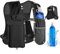 Gilet de course pour homme et femme, gilet d'hydratation léger avec poche transparente et imperméable pour téléphone, flasque souple de 481,9 g, sangles de poitrine réglables et réfléchissantes pour