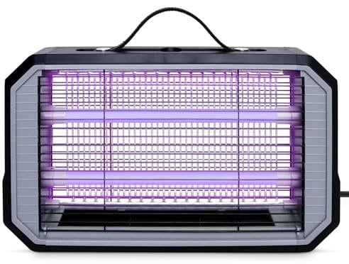 Loowoko Lampara Antimosquitos, Matamoscas Electrico, Mata Mosquitos Electrico, Antimosquitos Electrico, Mosquitos Electrico, Atrapa Mosquitos Con Led, Lampara Mosquitos, Mata Moscas Electrico Interior