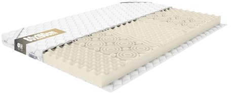 REM-Sen Matratzen Topper Matratzentopper 80x190cm Höhe 7 cm Härtegrad 4 (H4) Mattress Feste Topper aus Polyurethanschaum mit Massageprofil, Dreilagige Membranhülle Für Sofa, Bet, Öko-Tex Zertifiziert